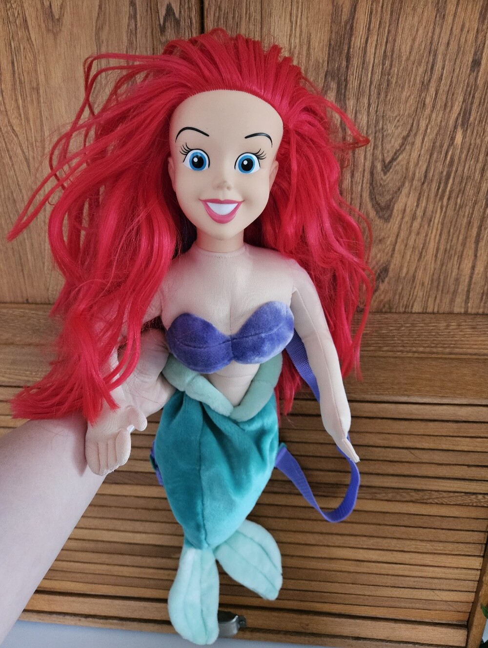 NWT Ariel The Little Mermaid Disney Kids Backpack Doll